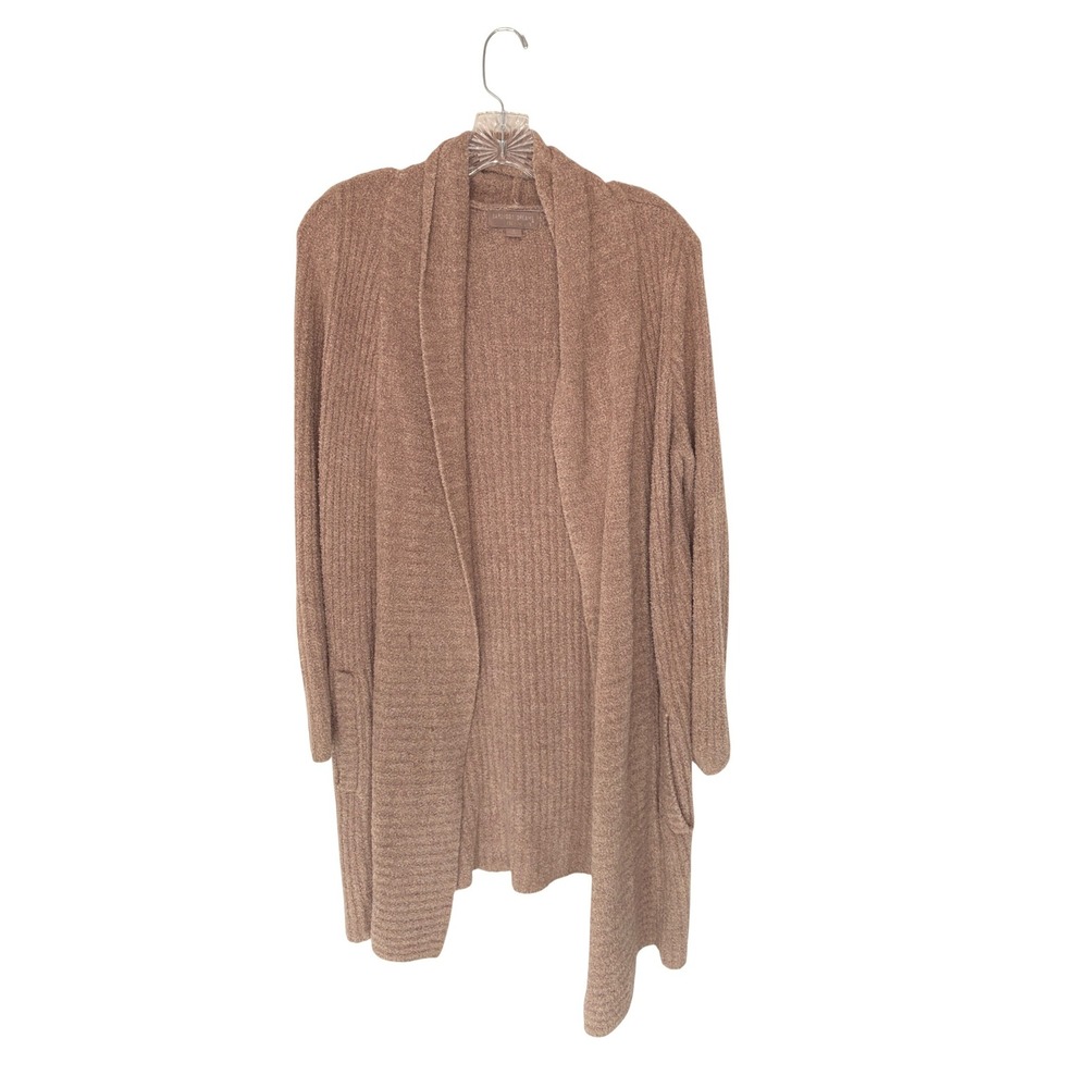 Barefoot Dreams Cozychic Lite Montecito Cardi Cardigan Duster Tan Small